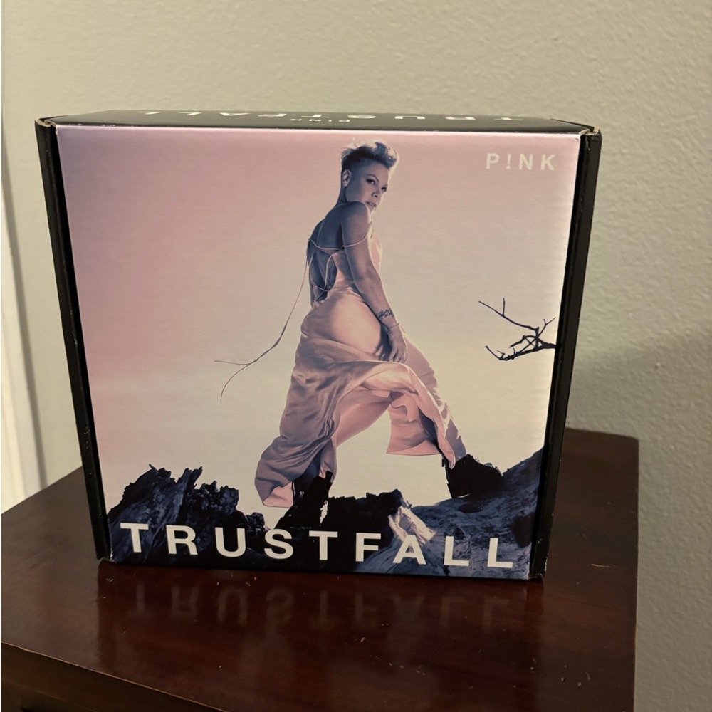Pink Trustfall Cd and T-shirt in Box